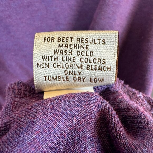 Peter Millar Cotton Quarter Zip Sweater Heather Purple Mens Size M - Picture 5 of 5